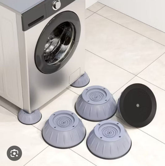 4Pcs Universal Anti-Vibration Feet Pads under a washing machine for noise reduction and floor protection