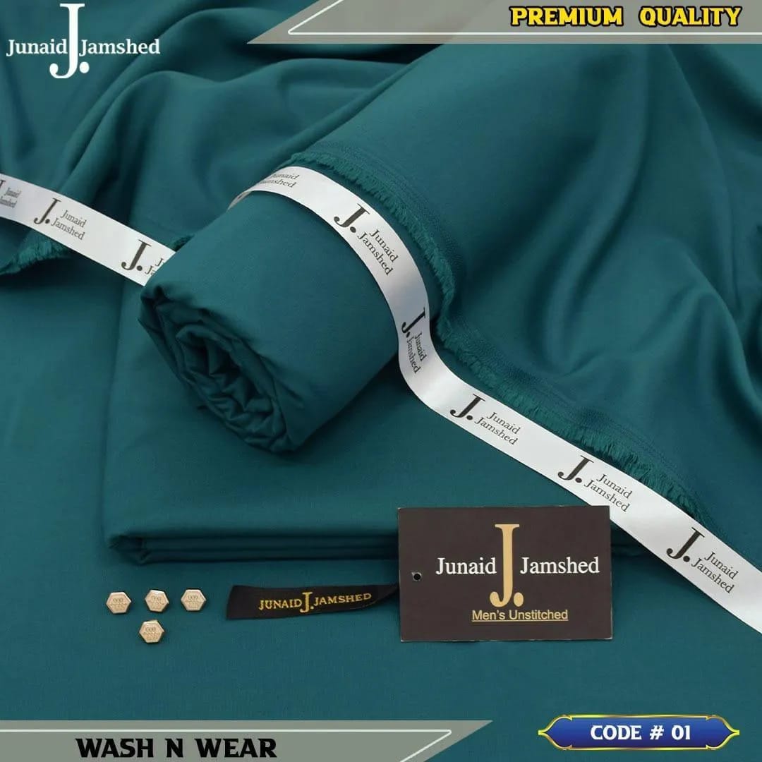 Premium green wash and wear unstitched shalwar kameez fabric