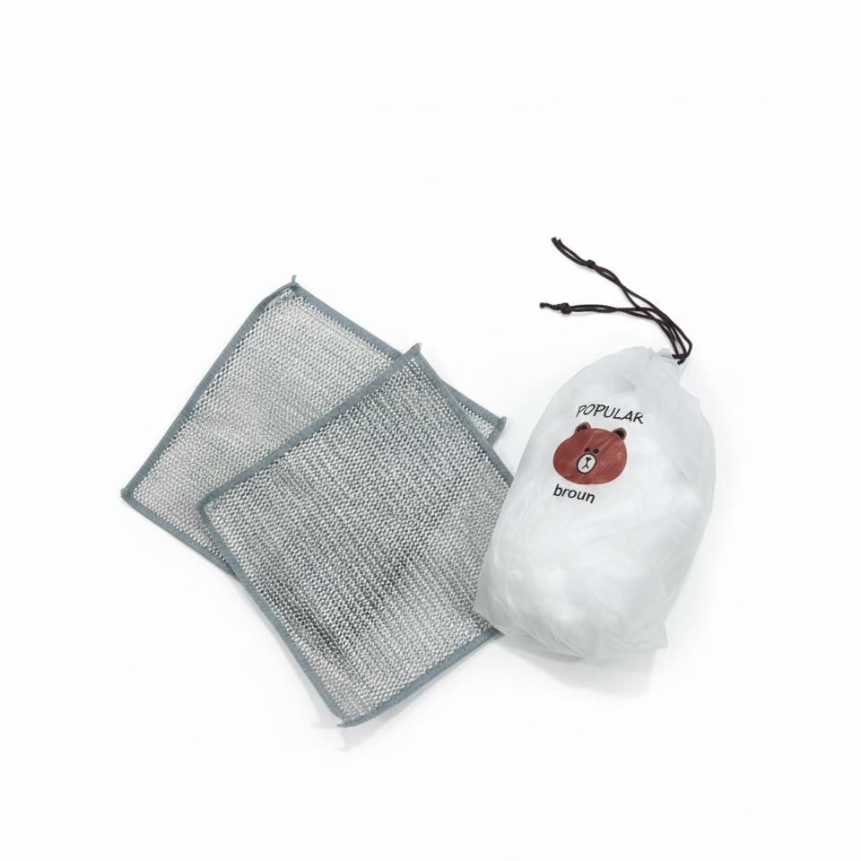 Premium Metal Wire Cleaning Cloths for Removing Grease Rust and Tough Kitchen Stains
