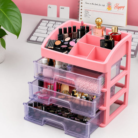 3 Layer Multipurpose Home Organizer Storage Rack for Makeup & Cosmetics