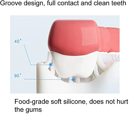 360 degree u-shaped silicone toothbrush for kids