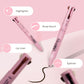 Close-up of the 4 in 1 multi-effect makeup pen creating precise and long-lasting eyeliner.