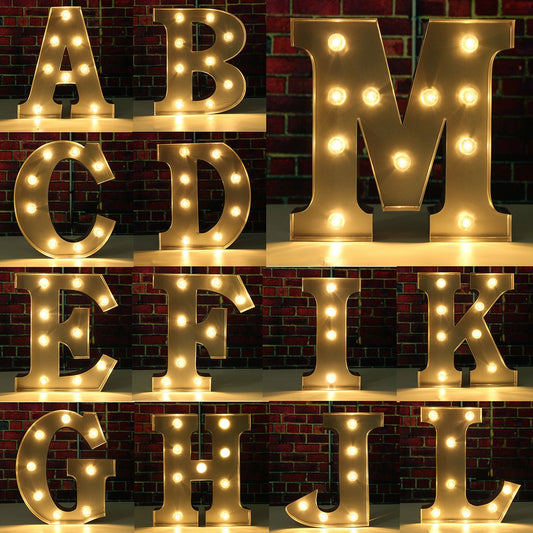 Decorative LED Letter Sign for Bedroom