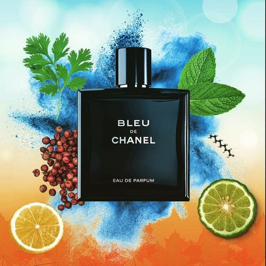 Bleu De Chanel fresh citrus woody fragrance perfume