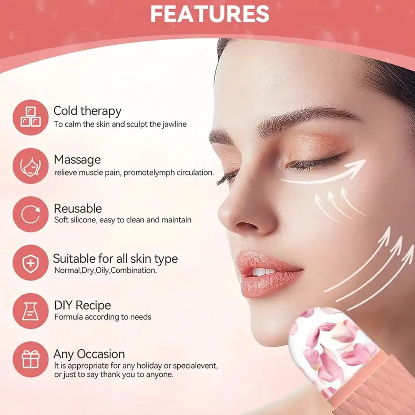 Facial Cleansing Ice Roller Tool