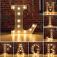 Warm White LED Alphabet Letter Lamp