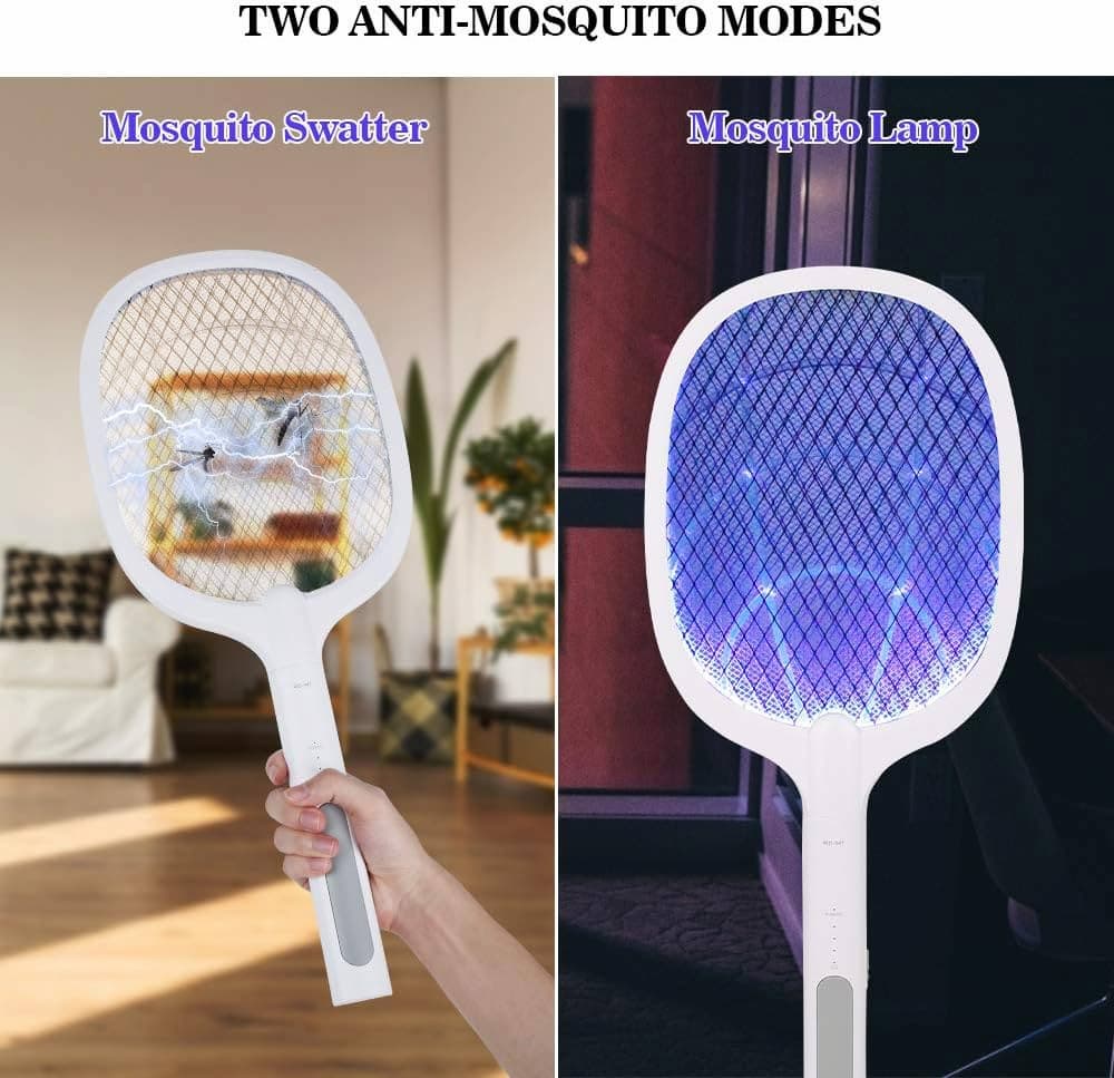 Electric mosquito swatter for home insect control.