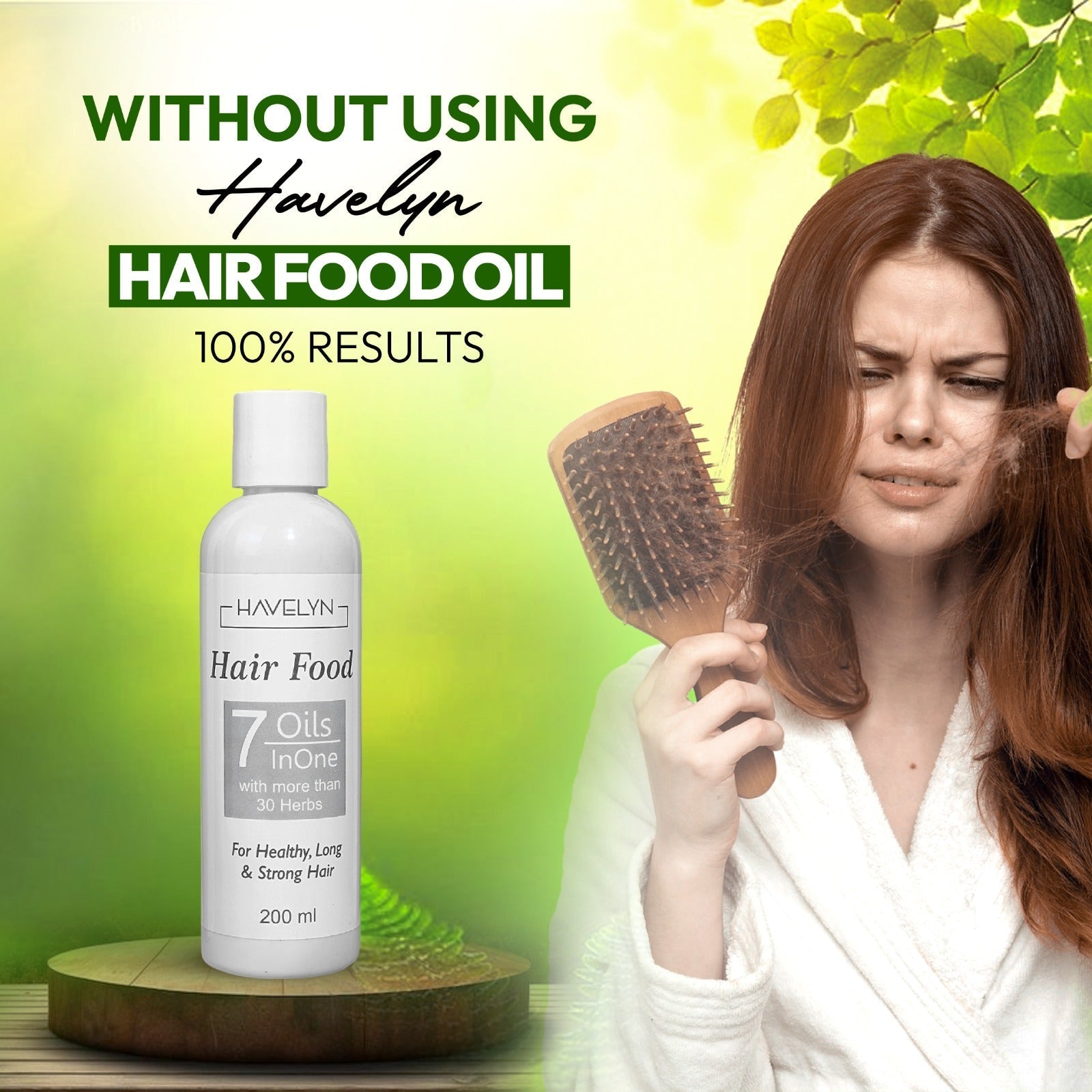 Hair Food Oil for Hair Growth helps reduce hair fall and strengthen roots