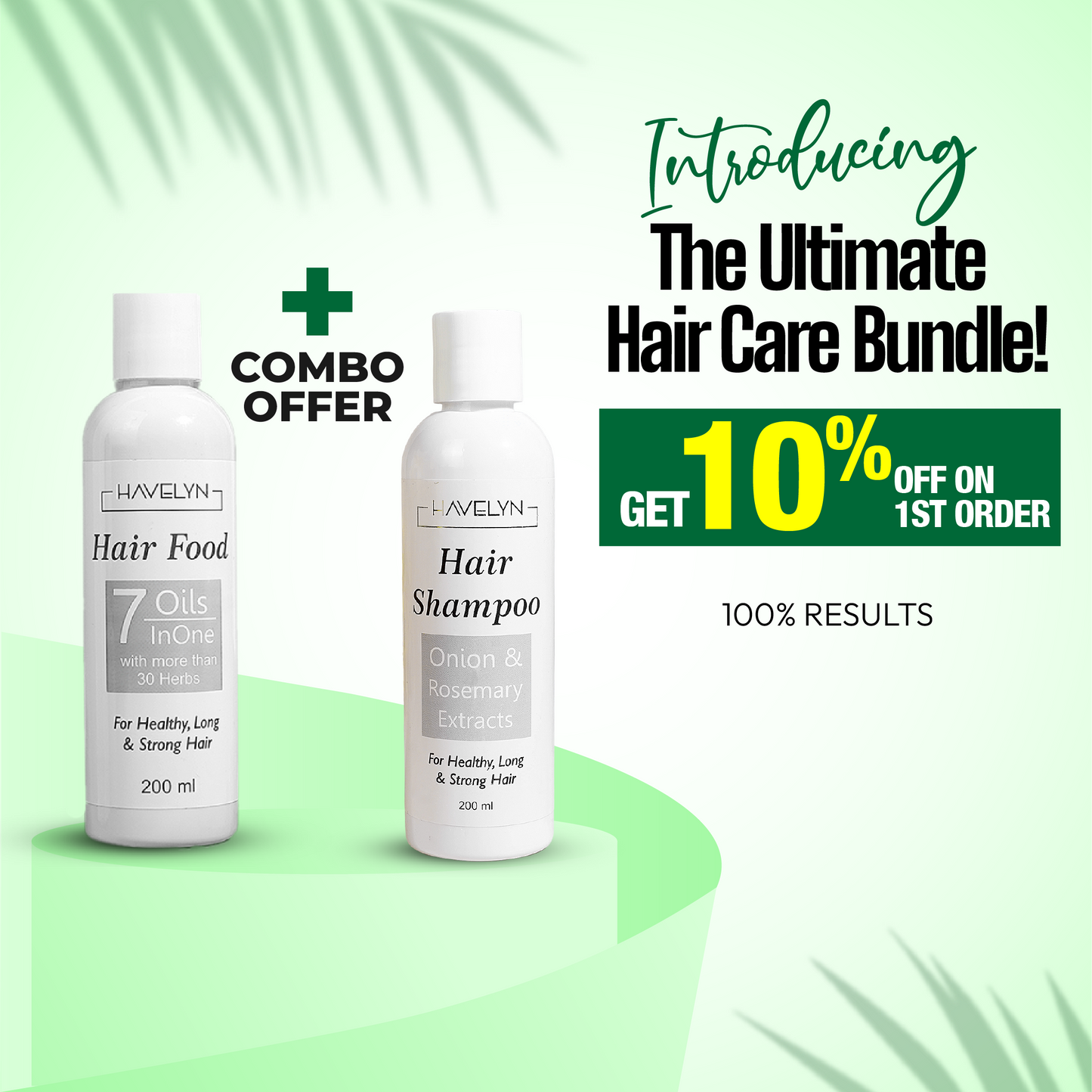 Havelyn Hair Care Combo with Hair Food Oil and Hair Shampoo for healthy hair growth, anti hair fall and deep nourishment