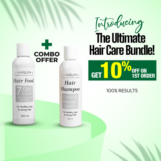 Havelyn Hair Care Combo with Hair Food Oil and Hair Shampoo for healthy hair growth, anti hair fall and deep nourishment