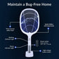 LED mosquito killer racket with USB charging.