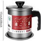 Oil Strainer Pot 1.4L and 1.7L for Filtering Used Cooking Oil