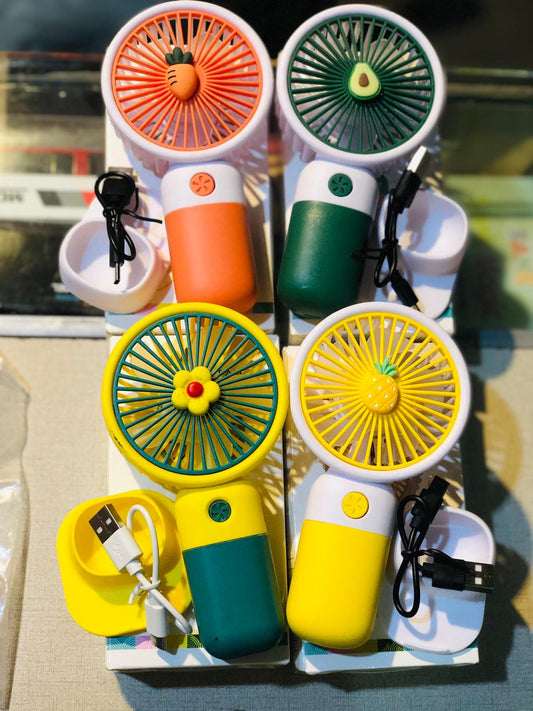 Portable Personal Cooling Fan with Handheld and Desktop Stand