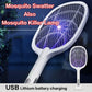 Portable electric fly swatter for indoor and outdoor use.