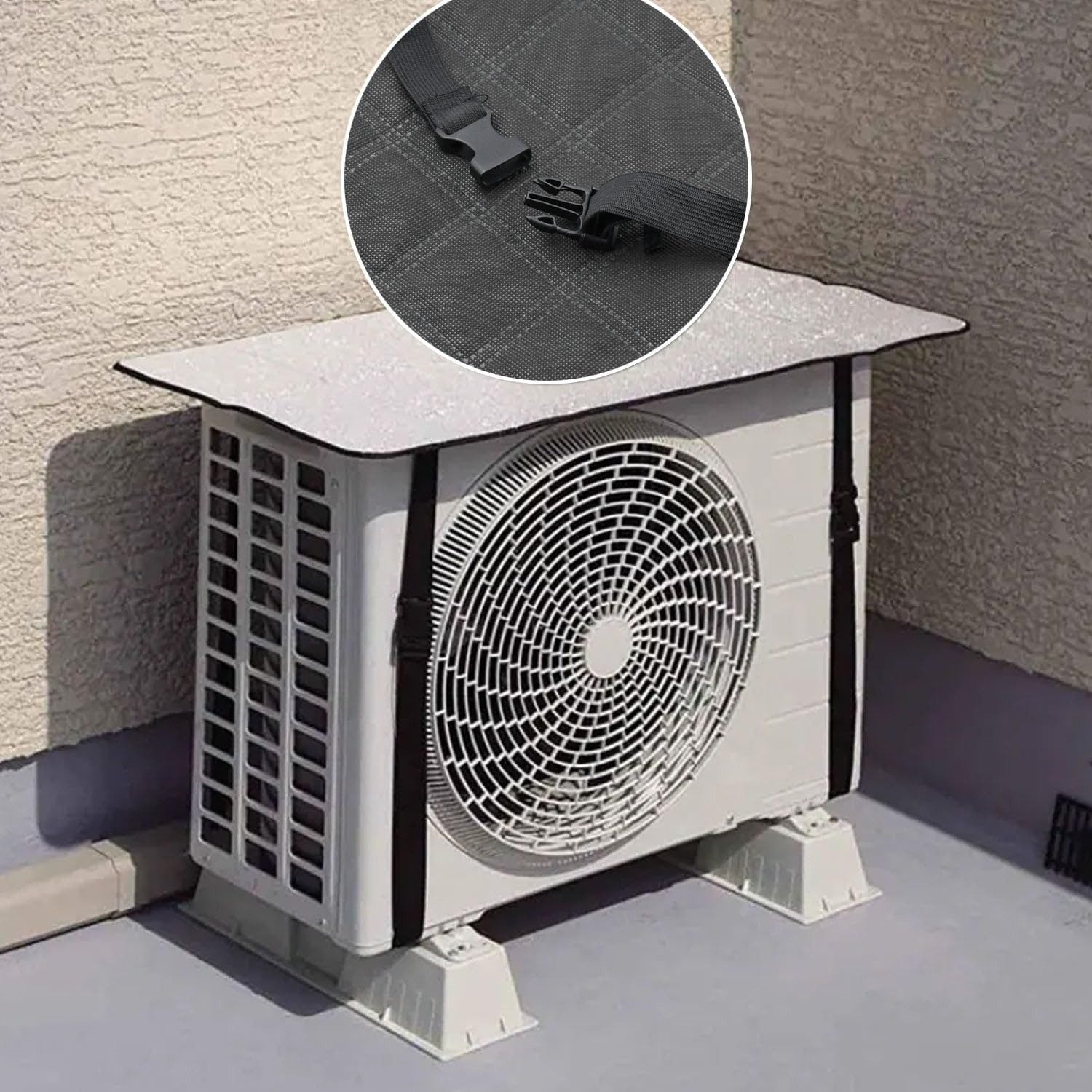 Universal Split AC Outdoor Unit Heat Insulation Cover with Waterproof Sun Protection