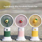 USB Rechargeable Mini Fan with Cute Fruit Design for Home Office and Travel