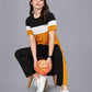 Women's Premium Yellow Printed Tracksuit 2 Pcs | Slim Fit Casual Sportswear Set