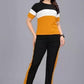 Women's Premium Yellow Printed Tracksuit 2 Pcs | Slim Fit Casual Sportswear Set