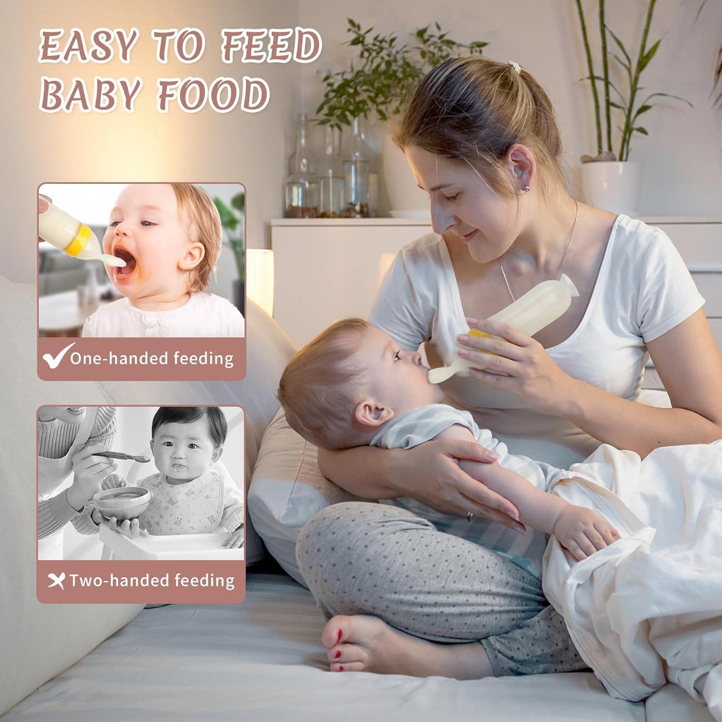 baby feeding bottle and spoon combo for easy feeding