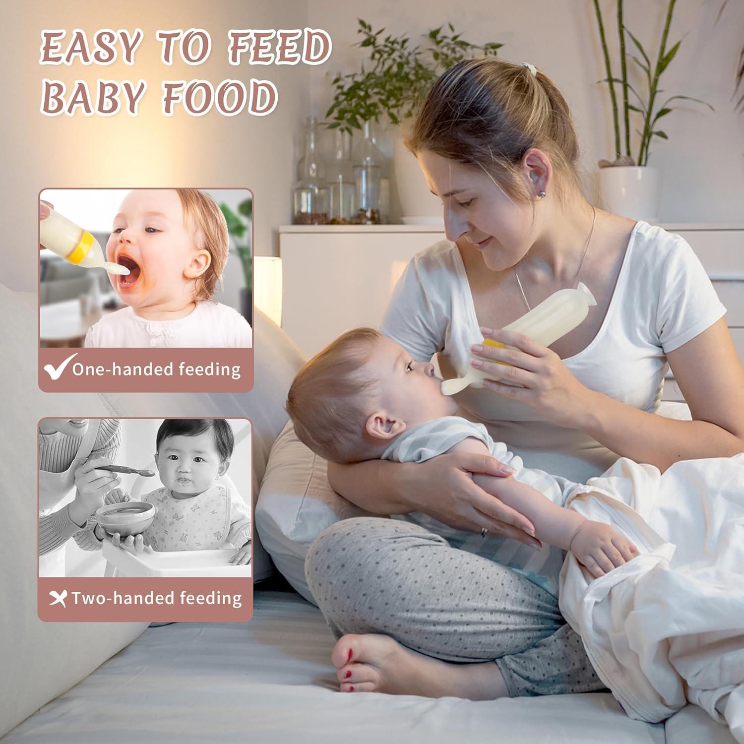 baby feeding bottle and spoon combo for easy feeding