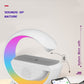 White RGB wireless speaker with Bluetooth 5.0 stable transmission and fast connection