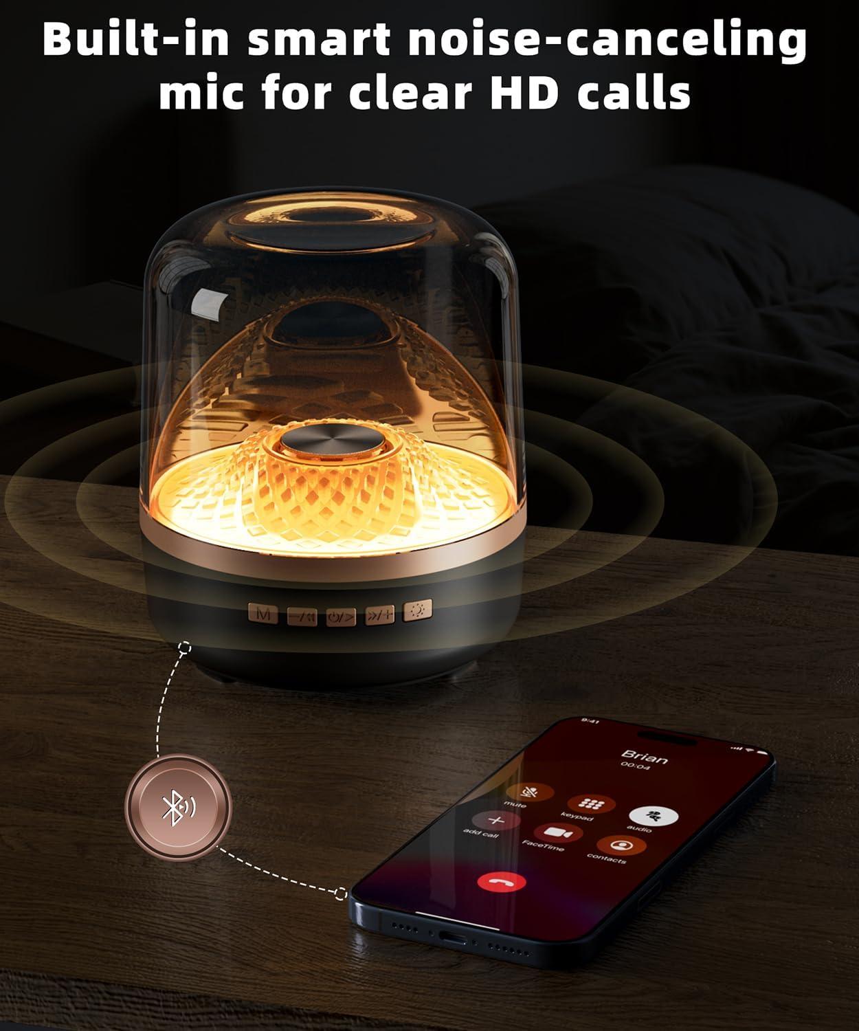 Bluetooth speaker with built-in LED night light