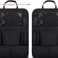 black car backseat organizer with tablet holder