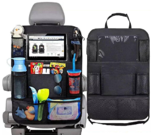 car backseat organizer for travel storage and family trips