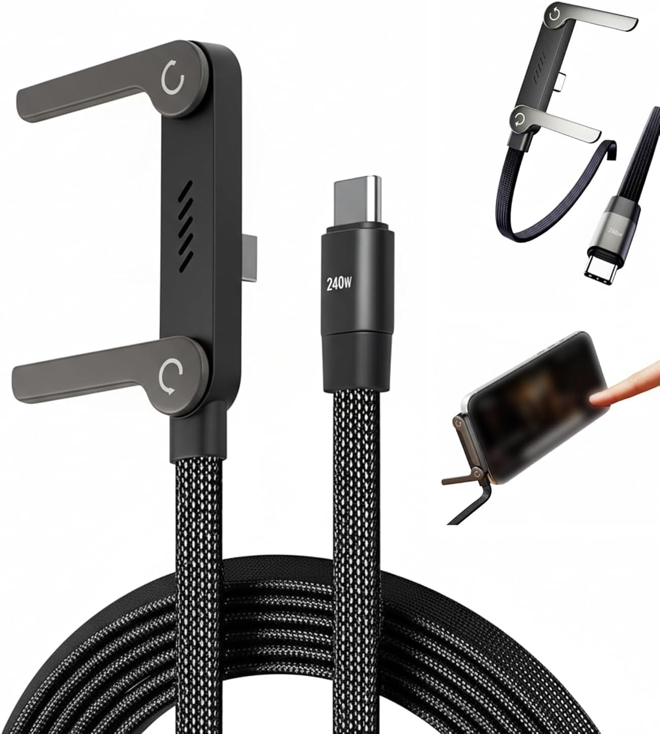 flexible car phone holder mount with adjustable clamp