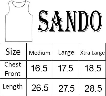 men's tank top size chart for summer sleeveless shirts