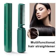 Portable Hair Straightening Brush Available in Multiple Colours for Women