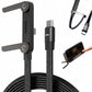 2-In -1 240W Fast Charging USB-Cable With Built-in Phone Stand