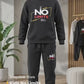 black men's hoodie with no graphic print for casual wear