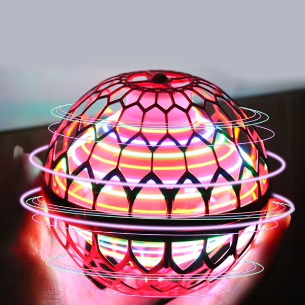 RGB flying orb spinner ball rechargeable flying toy