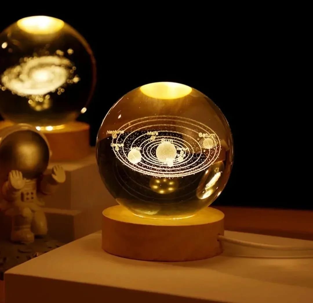 Saturn Crystal Ball USB LED Night Light