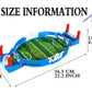Double football tabletop game size and product dimensions information