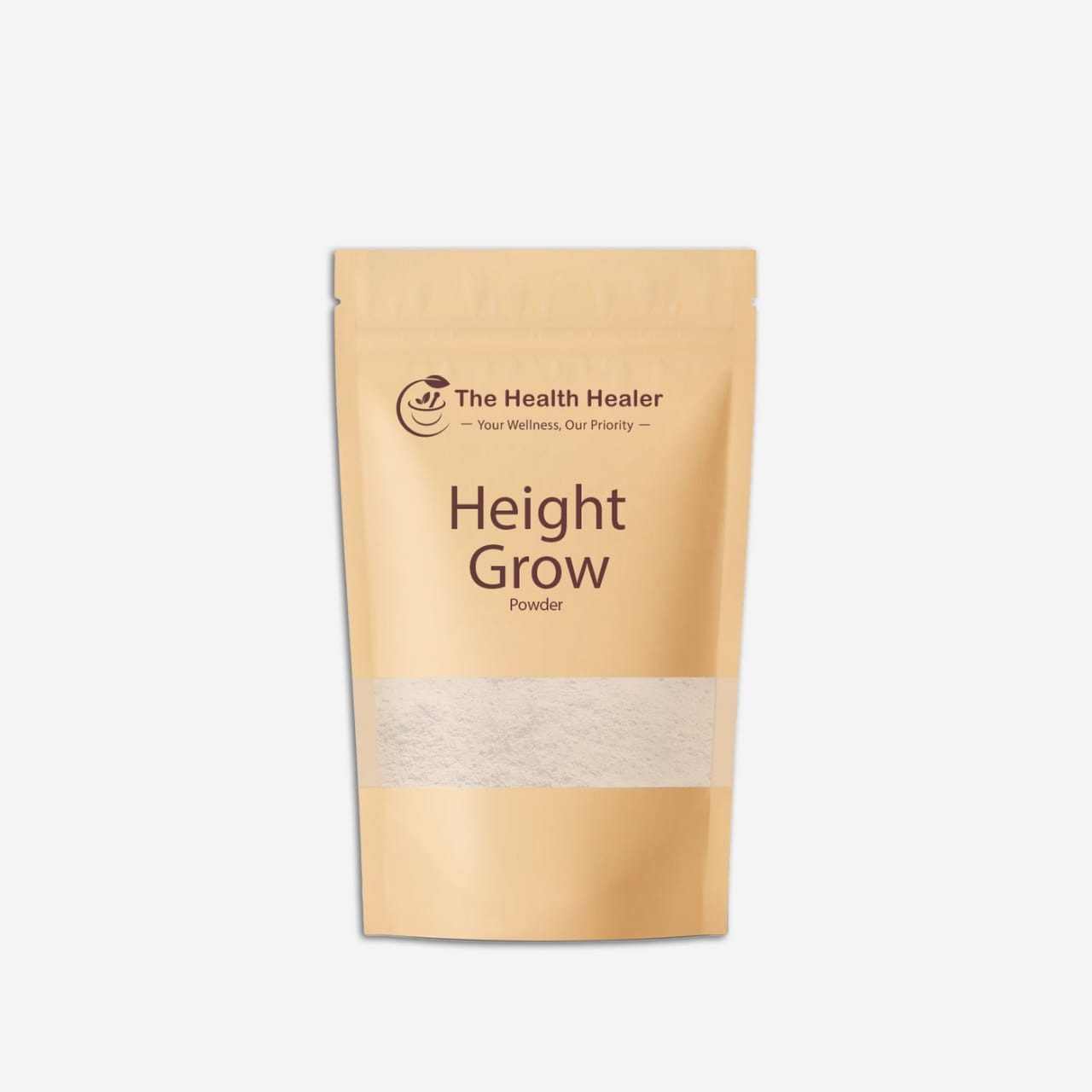 Single Height Grow powder product pouch