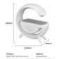 White RGB wireless Bluetooth speaker product information specifications and feature details