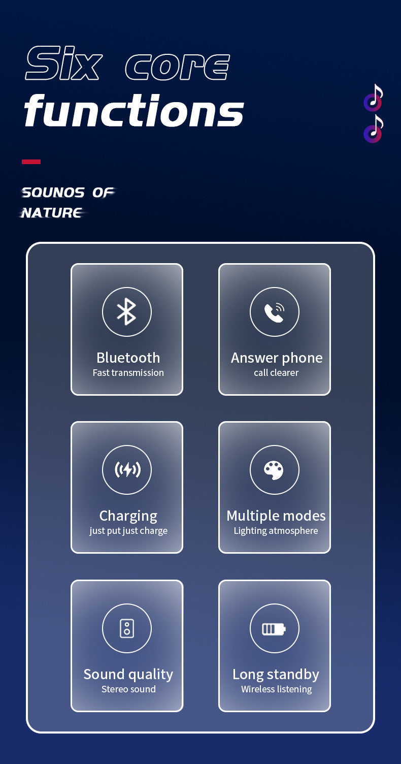 White wireless Bluetooth speaker button functions volume control light mode and music controls